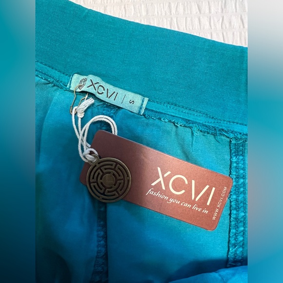 XCVI teal cropped pant size small - Picture 5 of 5